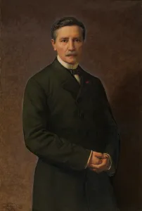 Nazarene Prints: Self Portrait, 1889. Creator: Godfried Guffens
