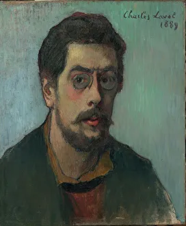 Musee Dorsay Prints: Self-portrait, 1889. Creator: Laval, Charles (1862-1894)