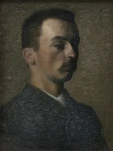Ceramicist Prints: Self-Portrait, 1890. Creator: Vilhelm Hammershøi