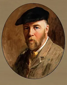 Portraits Prints: Self Portrait, 1891. Creator: Archibald David Reid