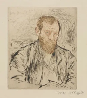 Self-Portrait, 1893. Creator: Jean-Francois Raffaelli (French, 1850-1924)