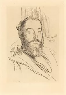 Printmaker Gallery: Self-Portrait, 1893. Creator: Paul Albert Besnard