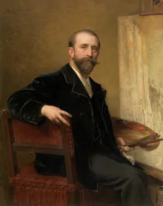 Self Portrait, 1896. Creator: Karel Ooms