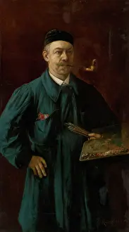 Eduard Prints: Self-Portrait, 1897. Creator: Eduard Majsch