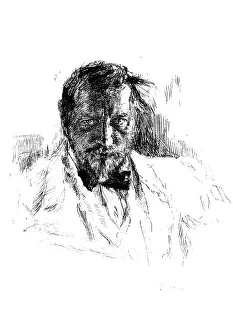 Self-portrait, 1898. Artist: Valentin Serov