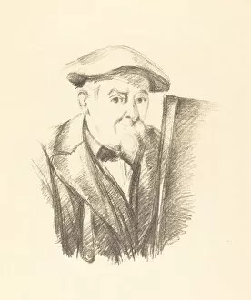 Paul C And Xe9 Collection: Self-Portrait, 1898. Creator: Paul Cezanne