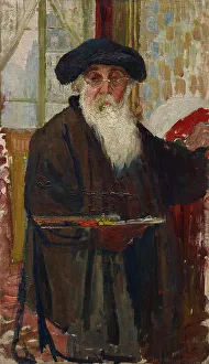 Pissarro Prints: Self-portrait, 1898. Creator: Pissarro; Camille (1830-1903)