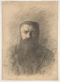 Auguste 1840 1917 Collection: Self-Portrait, 1898. Creator: Rodin, Auguste (1840-1917)