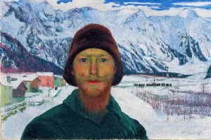 Schwitzerland Collection: Self-Portrait, 1899. Creator: Giacometti, Giovanni (1868-1933)