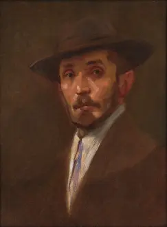 Defiance Prints: Self-Portrait, 1900-1910. Creator: Milan Thomka Mitrovsky