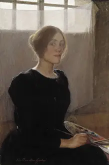 Self-portrait, 1900. Creator: Danielson-Gambogi, Elin (1861-1919)