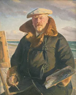 Ancher Michael Peter Prints: Self-Portrait, 1902. Creator: Michael Peter Ancher