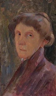 Wiik Maria Prints: Self-Portrait, 1903. Creator: Maria Wiik