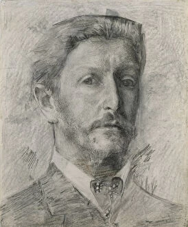 Images Dated 14th June 2013: Self-Portrait, 1904-1905. Artist: Vrubel, Mikhail Alexandrovich (1856-1910)
