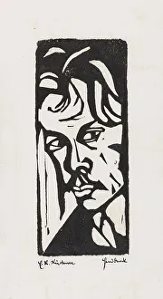 Kirchner Prints: Self-portrait, 1905-1906. Creator: Kirchner, Ernst Ludwig (1880-1938)