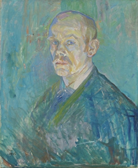 Nasjonalmuseet Prints: Self-Portrait, 1905. Creator: Oluf Wold-Torne