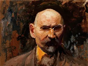Leon Prints: Self-Portrait, 1908. Creator: Leon Wyczolkowski