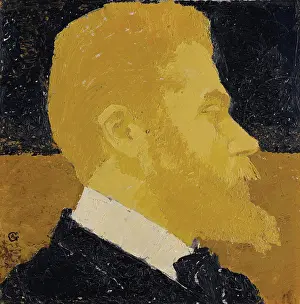 Schwitzerland Prints: Self-portrait, 1909. Creator: Giacometti, Augusto (1877-1947)