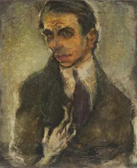 Leopold Museum Prints: Self-portrait, 1911. Creator: Oppenheimer, Max (1885-1954)