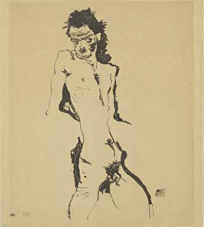 1912 Collection: Self-Portrait, 1912. Creator: Schiele, Egon (1890-1918)