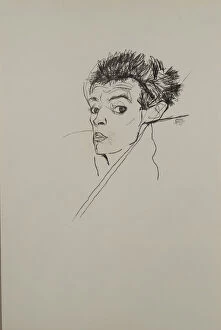 Images Dated 12th November 2015: Self-portrait, 1913. Artist: Schiele, Egon (1890-1918)