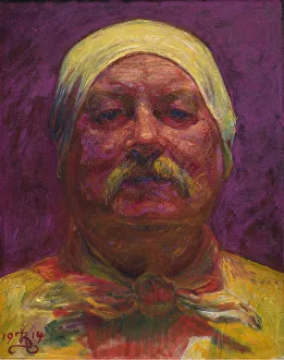 Copenhagen Prints: Self-Portrait, 1914. Creator: Zahrtmann, Kristian (1843-1917)