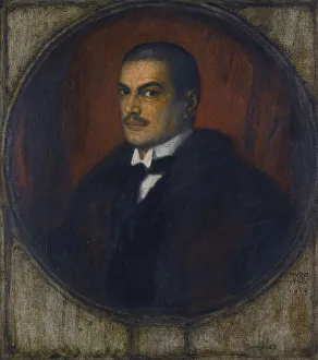 Ritter Von 1863 1928 Prints: Self-portrait, 1915. Artist: Stuck, Franz, Ritter von (1863-1928)