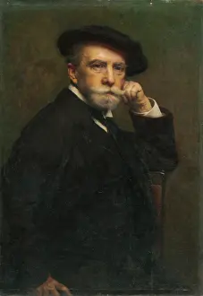 Beret Prints: Self-portrait, 1915. Creator: Leopold Horovitz