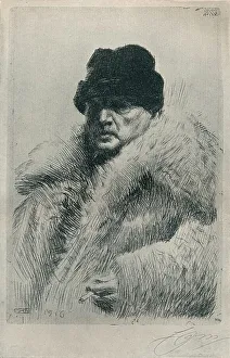 Self-Portrait, 1916. Artist: Anders Leonard Zorn