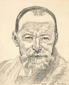 Self-portrait, 1916. Creator: Hodler, Ferdinand (1853-1918)