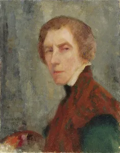 Wiik Maria Prints: Self-Portrait, 1917. Creator: Maria Wiik