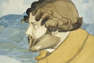Images Dated 14th June 2013: Self-Portrait, 1921. Artist: Voloshin, Maximilian (1877-1932)