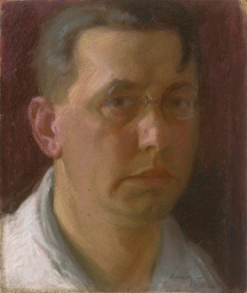 Pince Nez Prints: Self-portrait, 1922. Creator: Andrej Kovacik