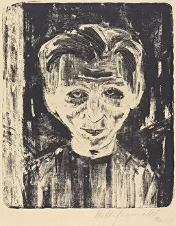 Painter Gallery: Self-Portrait, 1922. Creator: Walter Gramatté