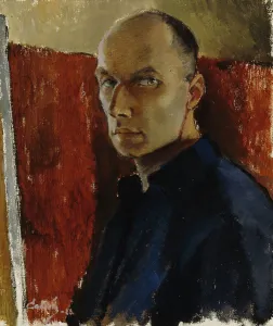 Caven Alvar Prints: Self-Portrait, 1923. Creator: Alvar Cawén