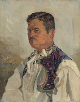 Folk Life Prints: Self-Portrait, 1925-1935. Creator: Anton Frolka