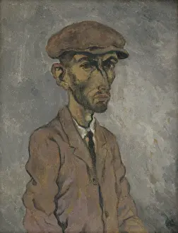 Suspicion Prints: Self-Portrait, around 1927. Creator: Arnold Peter Weisz-Kubincan