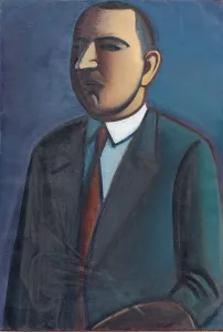 Lundstrom Vilhelm Henry Prints: Self-Portrait, 1927. Creator: Vilhelm Lundstrom