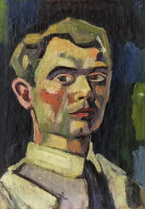 Self Portrait Prints: Self-portrait, 1929. Creator: Macke, Helmuth (1891-1936)