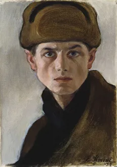 Fur Hat Prints: Self-Portrait, 1932. Creator: Einar Ilmoni