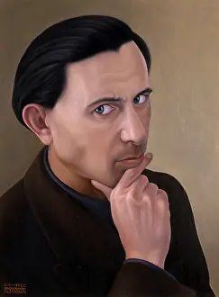 Magic Realism Prints: Self-portrait, 1938. Creator: Cagnaccio di San Pietro (1897-1946)