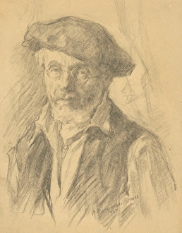 Self-portrait, 1945. Creator: Elemir Halasz-Hradil