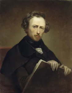 Self-Portrait at the age of 43, 1838. Creator: Scheffer, Ary (1795-1858) Self-Portrait at the age of 43, 1838. Creator: Scheffer, Ary (1795-1858)