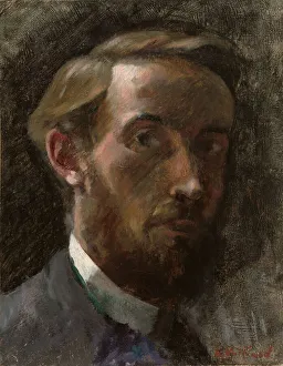Edouard Jean Vuillard Prints: Self-Portrait, Aged 21, 1889. Creator: Edouard Vuillard