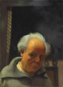Self Portrait Prints: Self-portrait under artificial light, 1933. Creator: Segal, Arthur (1875-1944)