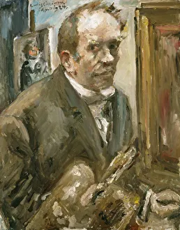 Lovis 1858 1925 Prints: Self-Portrait. Artist: Corinth, Lovis (1858-1925)