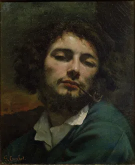 Gustave 1819 1877 Prints: Self-Portrait. Artist: Courbet, Gustave (1819-1877)