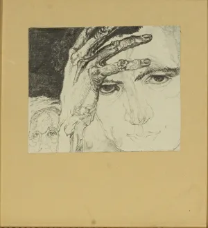 Analytical Painting Prints: Self-portrait. Artist: Filonov, Pavel Nikolayevich (1883-1941)