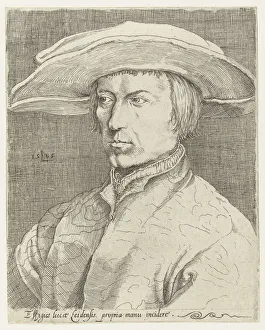 Van 1489 94 1533 Prints: Self-Portrait. Artist: Leyden, Lucas, van (1489 / 94-1533)