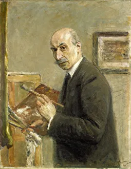 Max Liebermann Prints: Self-Portrait. Artist: Liebermann, Max (1847-1935)
